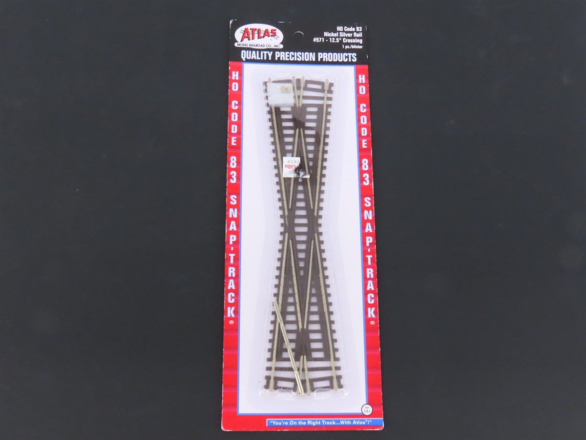 HO Scale Atlas #571 Code 83 Nickel Silver 12.5 Degree Switch Crossing Track