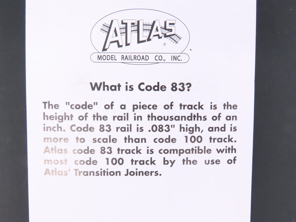 HO Scale Atlas #571 Code 83 Nickel Silver 12.5 Degree Switch Crossing Track