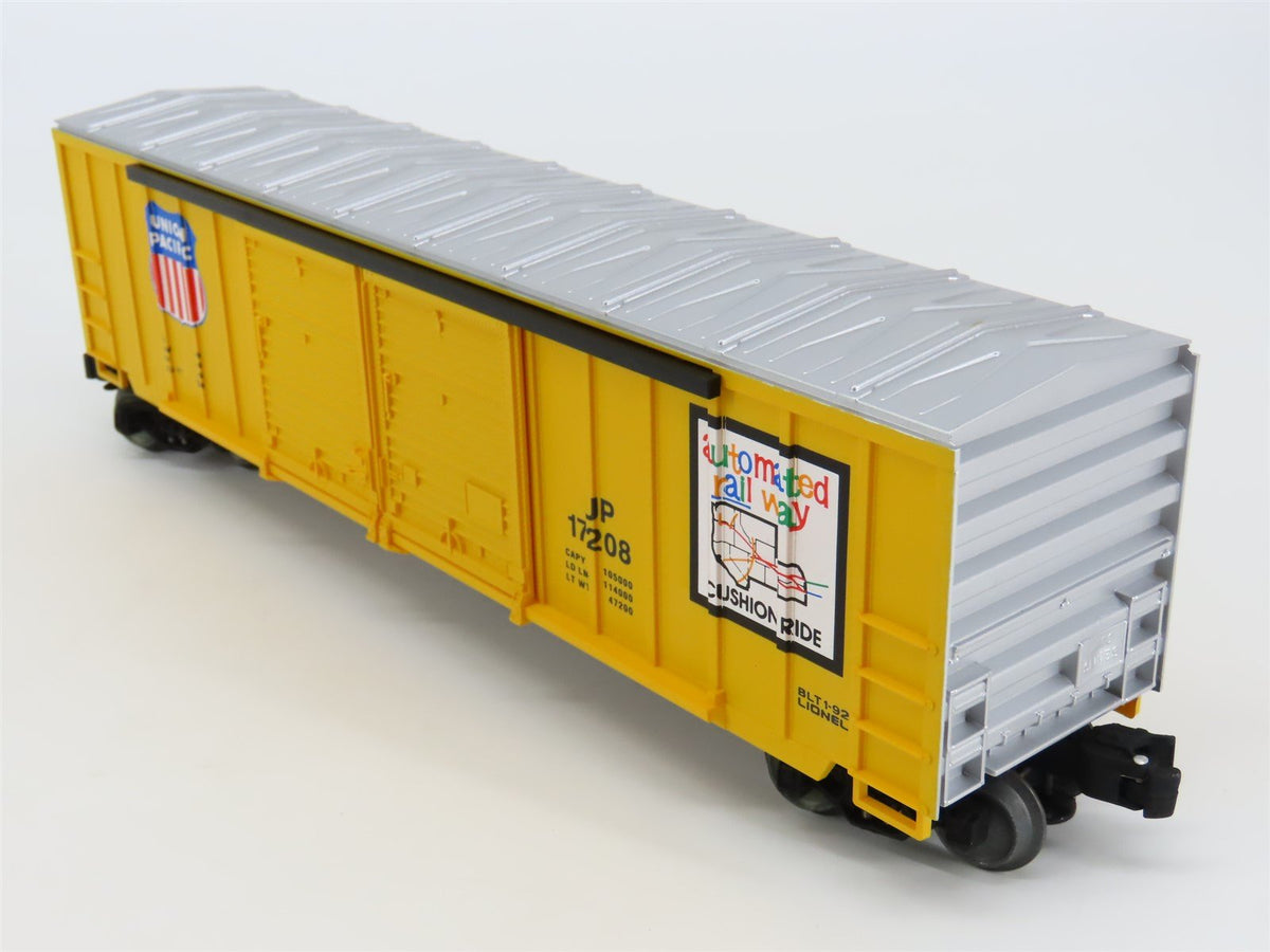 O Gauge 3-Rail Lionel #6-17208 UP Union Pacific &quot;Automated Rail Way&quot; Box Car