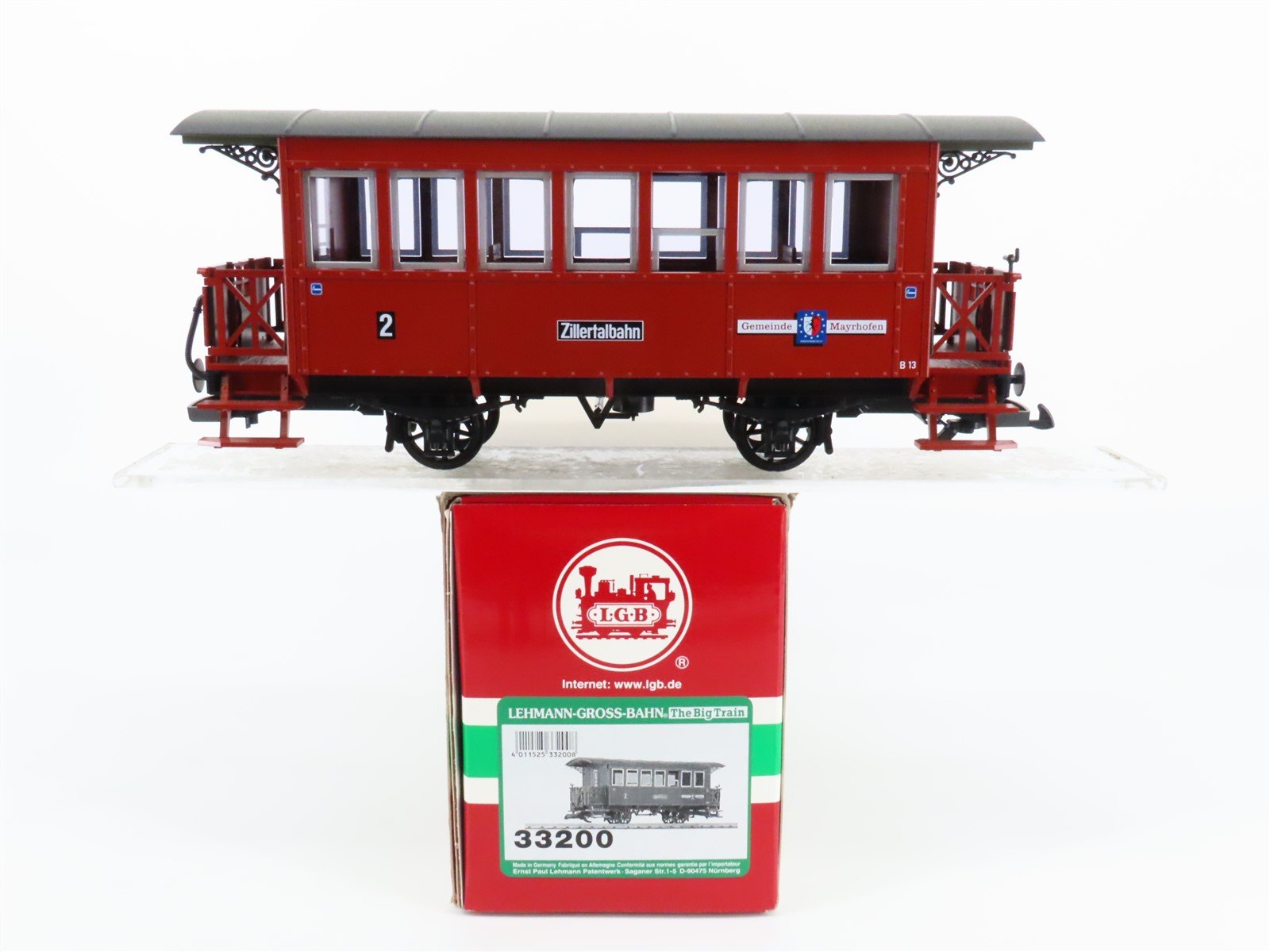 G Scale LGB 33200 Zillertalbahn 2nd Class Coach Passenger Car