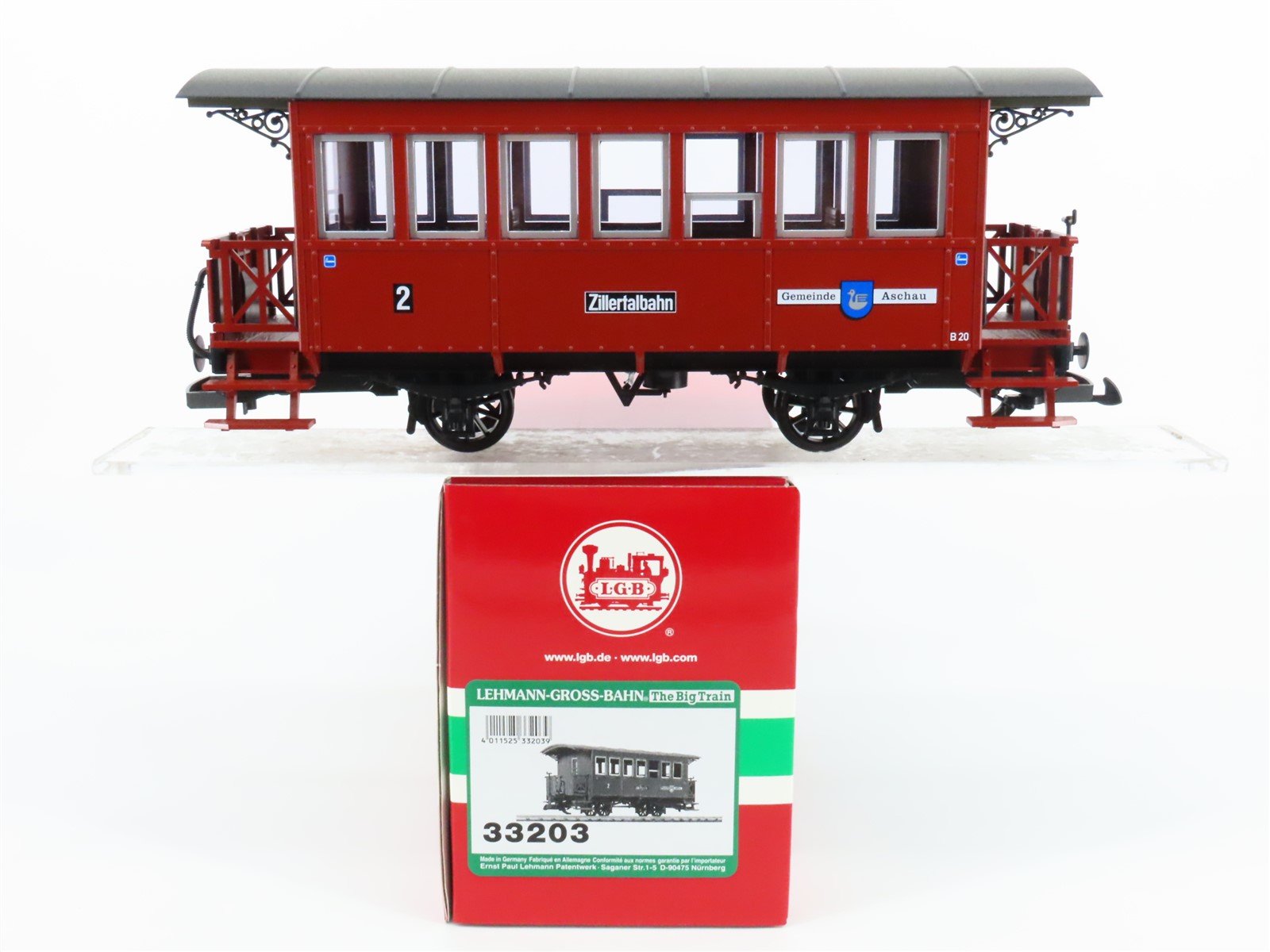 G Scale LGB 33203 Zillertalbahn 2nd Class Coach Passenger Car