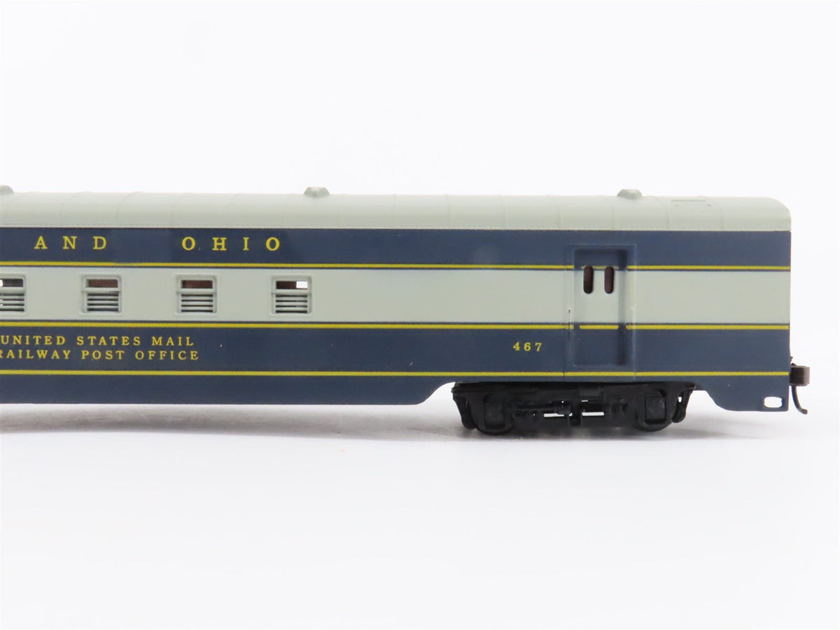 LOT of 2 HO Scale Bachmann B&amp;O Baltimore &amp; Ohio RPO/Baggage Passenger Cars