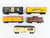 LOT of 5 HO Scale Unbranded NWX/B&O/NH/Erie Caboose, Wood Reefer & Boxcars