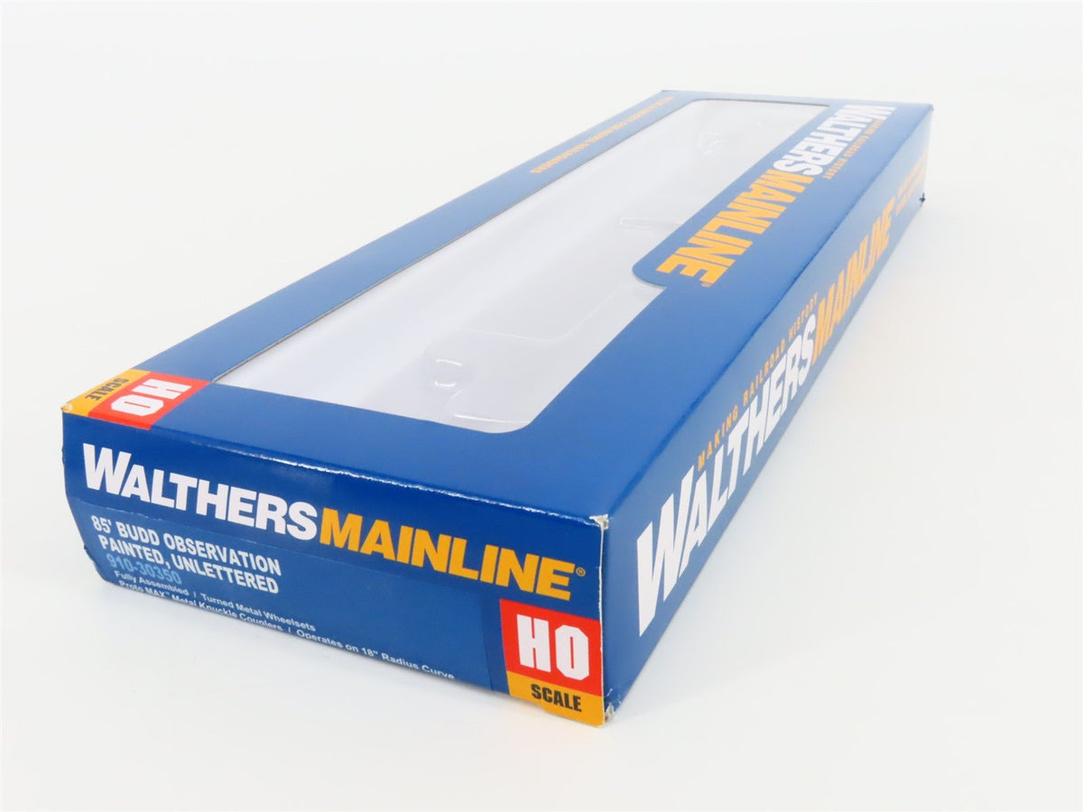 HO Scale Walthers Mainline 910-30350 Unlettered 85&#39; Budd Observation Passenger