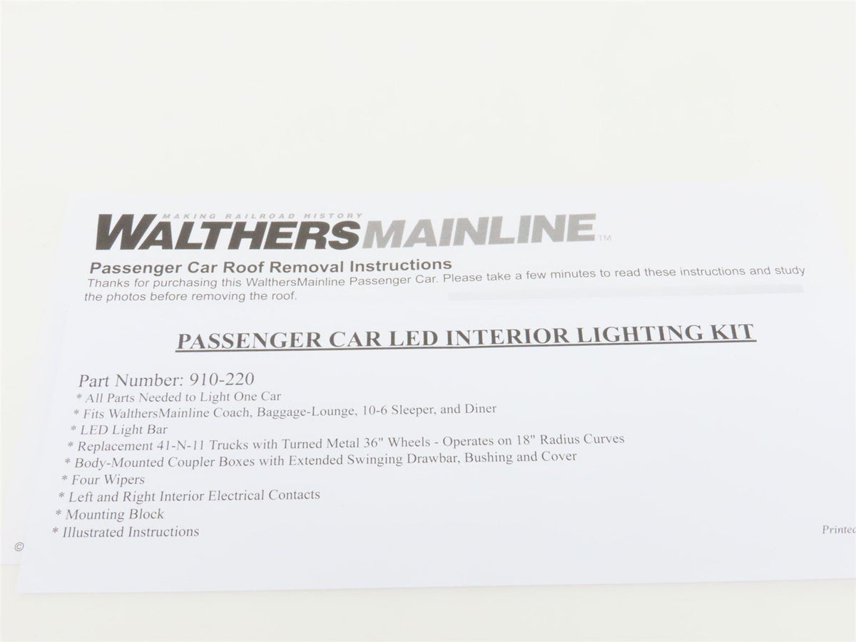 HO Scale Walthers Mainline 910-30350 Unlettered 85&#39; Budd Observation Passenger