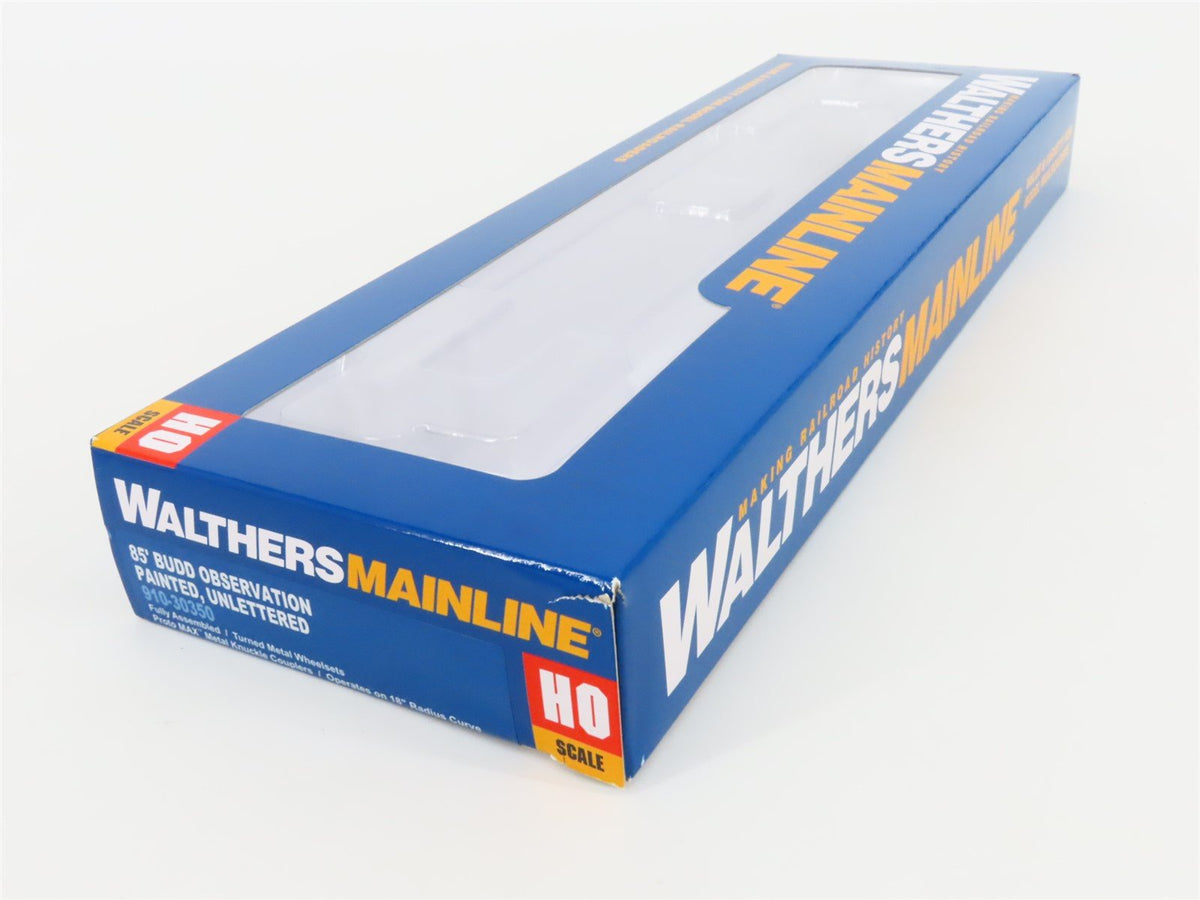 HO Scale Walthers Mainline 910-30350 Unlettered 85&#39; Budd Observation Passenger