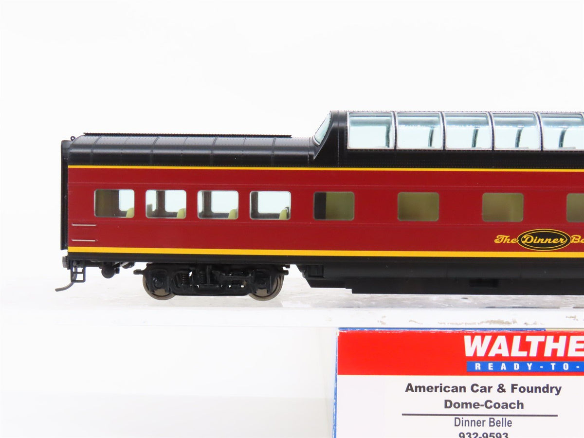 HO Scale Walthers 932-9593 The Dinner Belle Dome-Coach Passenger Car