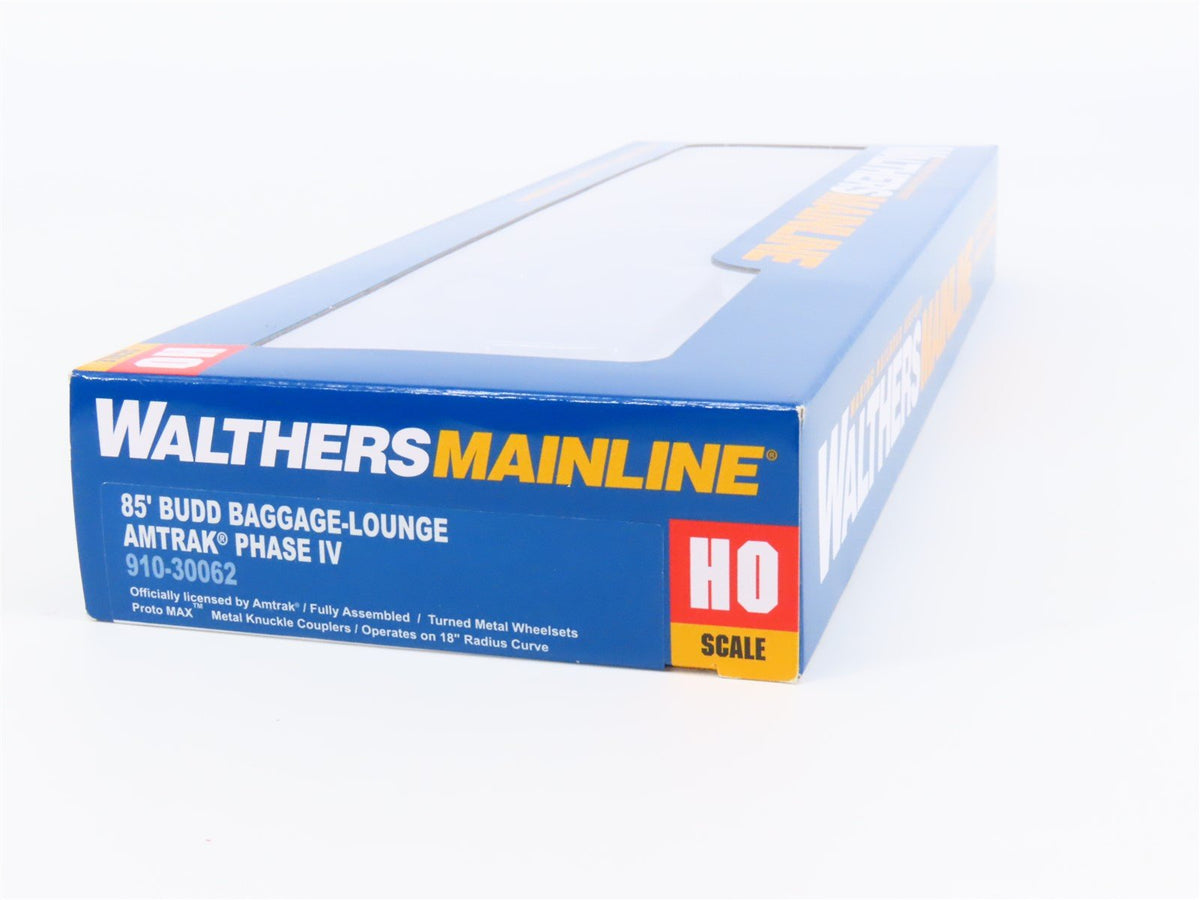 HO Scale Walthers Mainline 910-30062 Amtrak 85&#39; Budd Baggage-Lounge Passenger