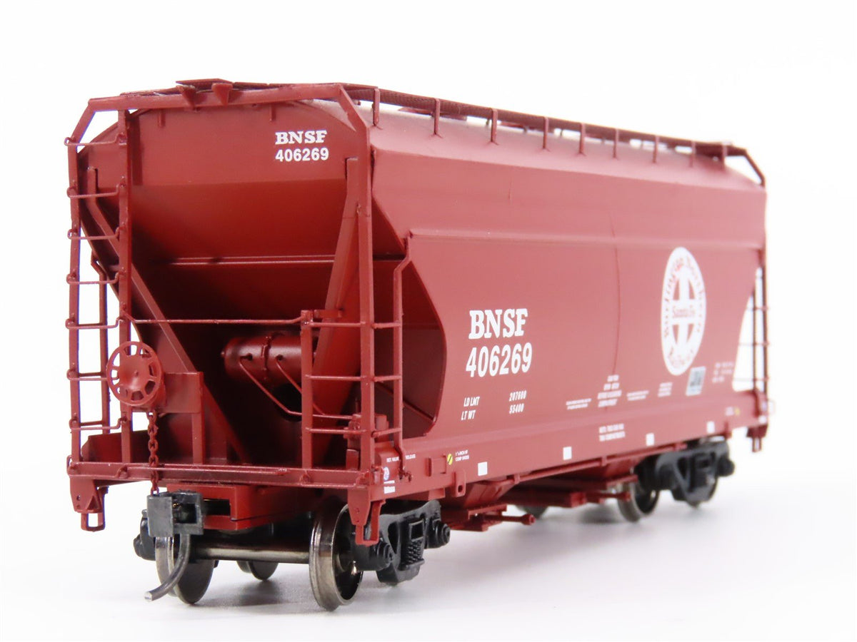 HO Scale Athearn 93921 BNSF Railway 2-Bay Covered Hopper #406269