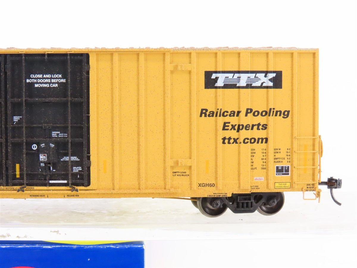 HO Scale Athearn 96296 TBOX Railbox 60&#39; Box Car #660337 - Custom Weathered