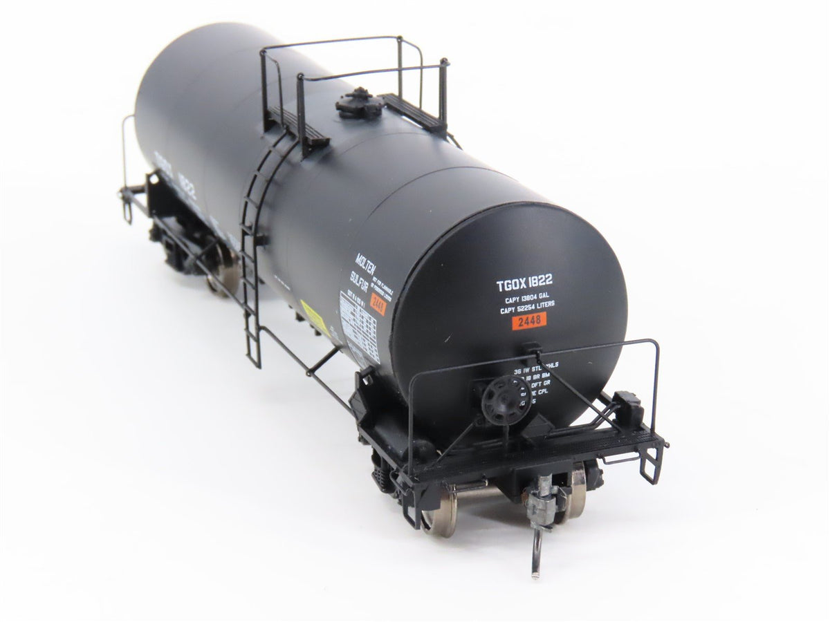 HO Scale Walthers Proto 920-100007 TGOX Trinity Molten Sulfur Tank Car #1822