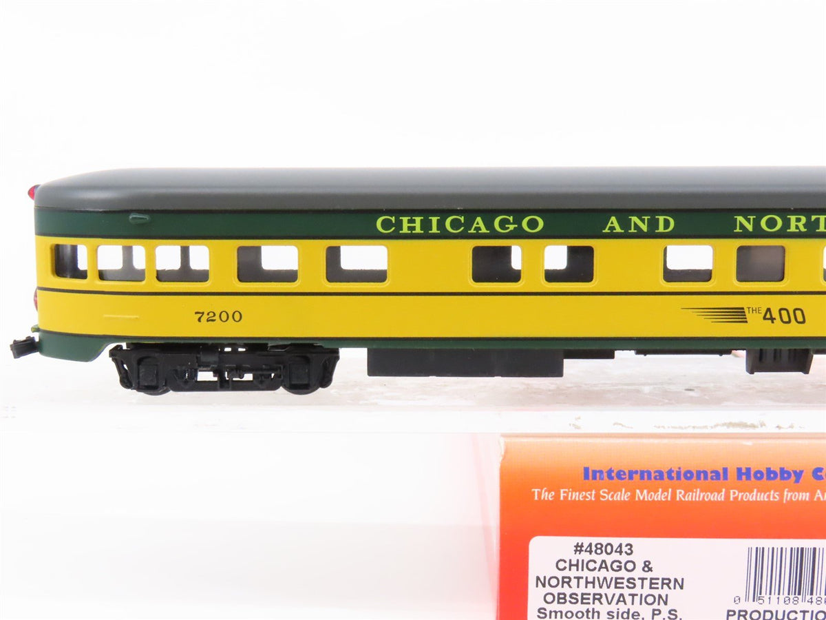 HO Scale IHC 48043 CNW Chicago North Western The 400 Observation Passenger #7200