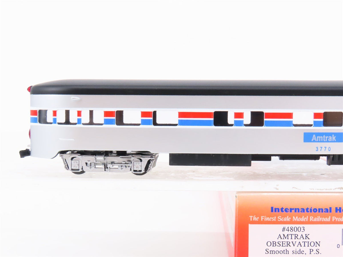 HO Scale IHC 48003 Amtrak Smooth Side Observation Passenger Car #3770