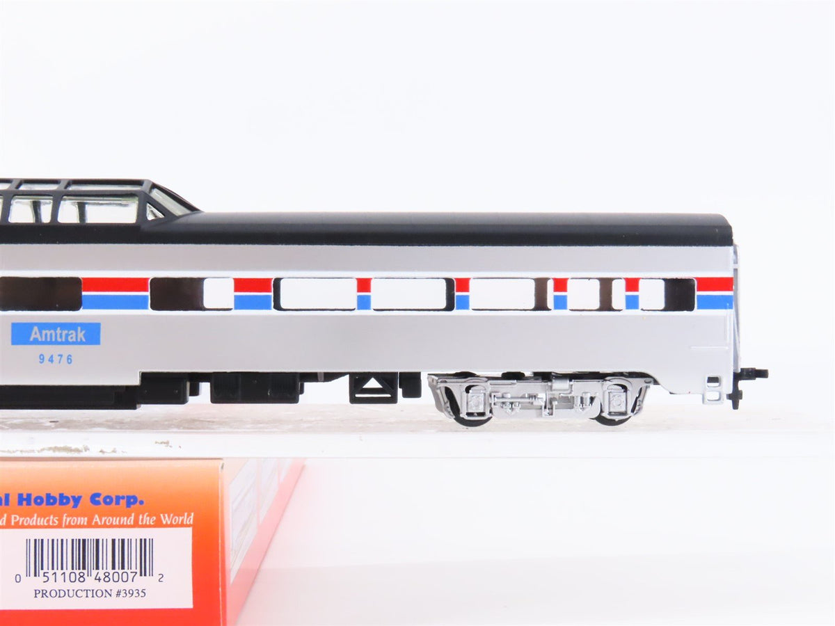 HO Scale IHC 48007 Amtrak Smooth Side Vista Dome Passenger Car #9476