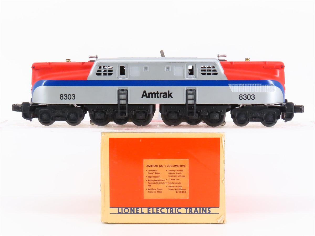 O Gauge 3-Rail Lionel 6-18303 AMTK Amtrak GG-1 Electric Locomotive #8303