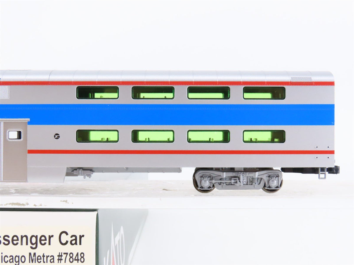 HO Scale KATO 35-6035 Chicago Metra Bi-Level Coach Passenger Car #7848