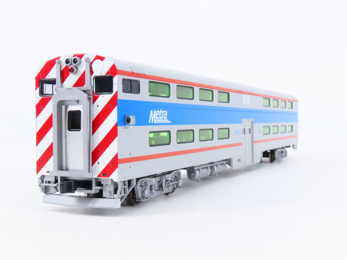 HO Scale KATO 35-6025 Chicago Metra Bi-Level Cab- Coach Passenger #8750