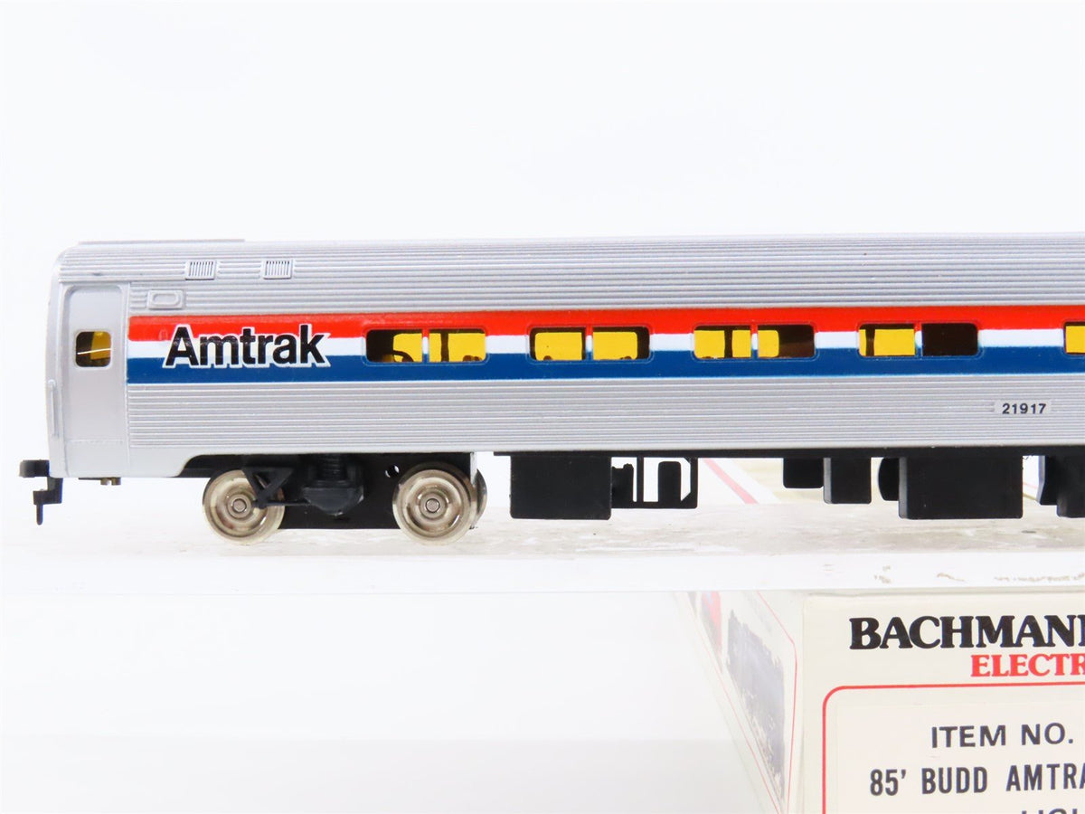 HO Scale Bachmann 43-1022-05 Amtrak 85&#39; Budd Coach Passenger #21917 Lighted