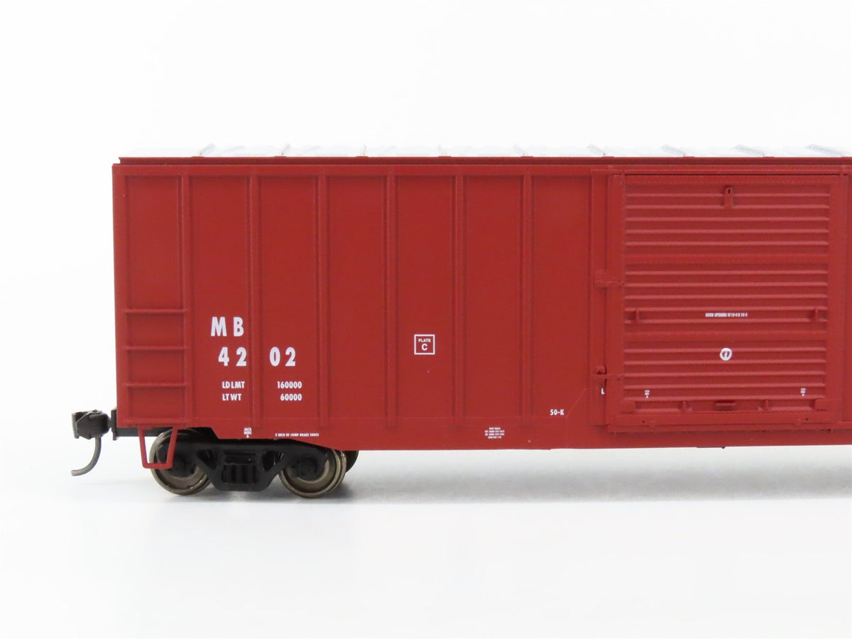 HO Scale Atlas Trainman 20000262 MB Meridian &amp; Bigbee 50&#39; 6&quot; Box Car #4202