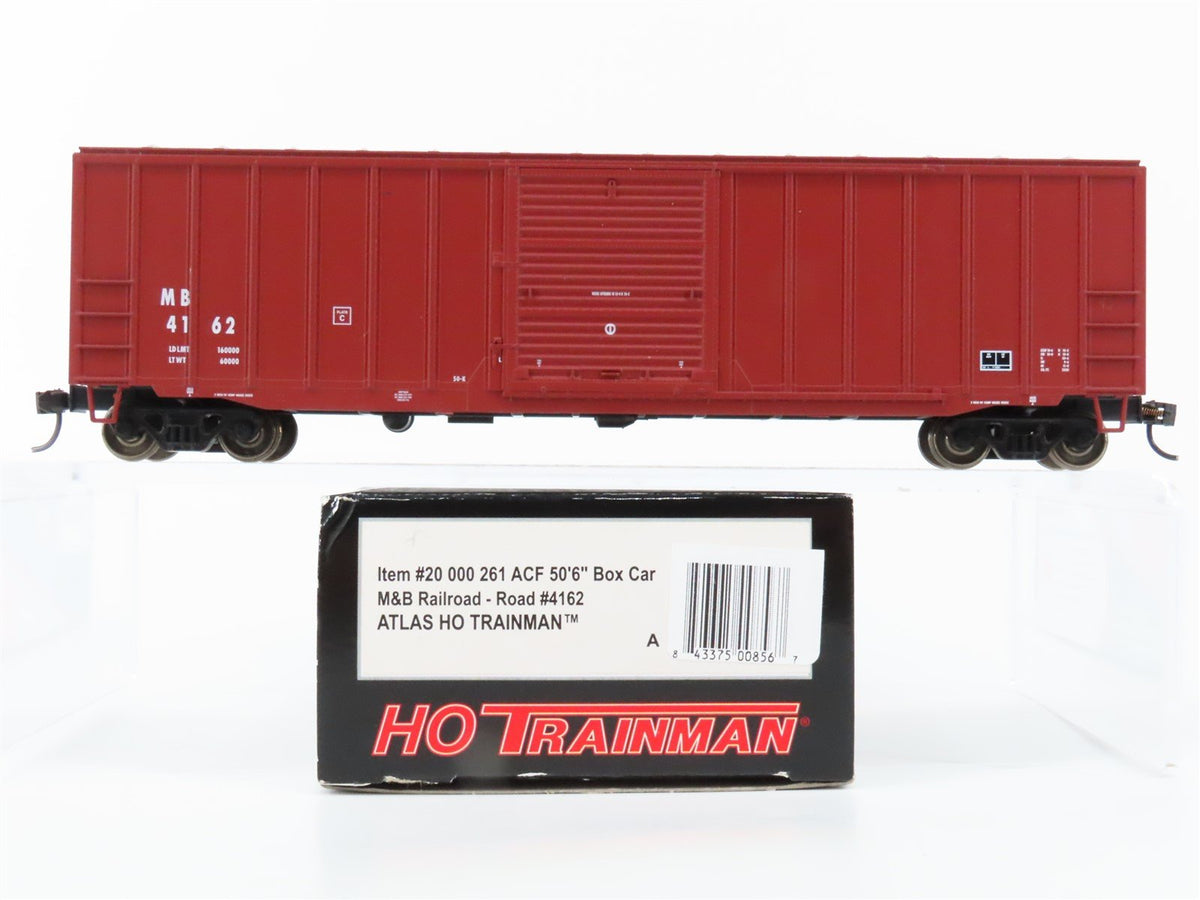 HO Scale Atlas Trainman 20000261 MB Meridian &amp; Bigbee 50&#39; 6&quot; Box Car #4162