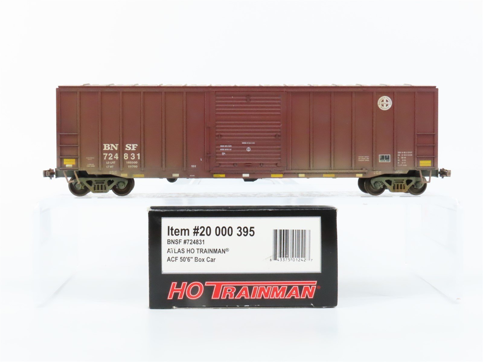 HO Scale Atlas Trainman 20000395 BNSF Railway 50' 6" Box Car - Custom Weathered