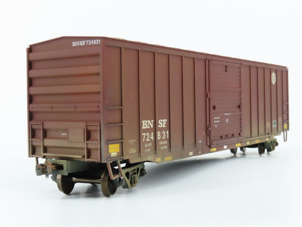 HO Scale Atlas Trainman 20000395 BNSF Railway 50&#39; 6&quot; Box Car - Custom Weathered