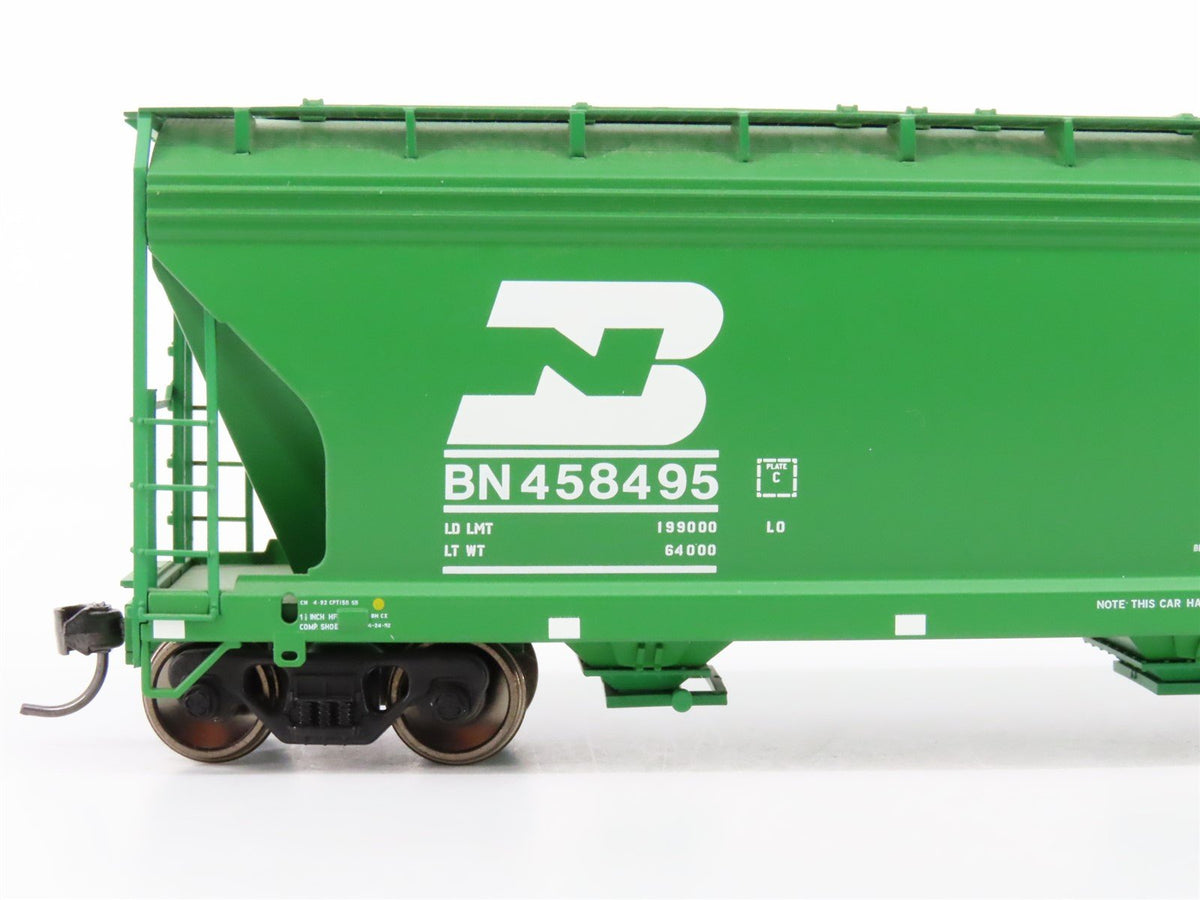 HO Scale Atlas 20000070 BN Burlington Northern 3-Bay Centerflow Hopper #458495