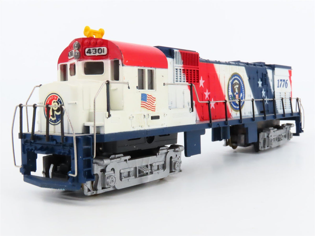 HO Scale TYCO Spirit of 76&#39; C424 Diesel Locomotive #1776 w/ Caboose