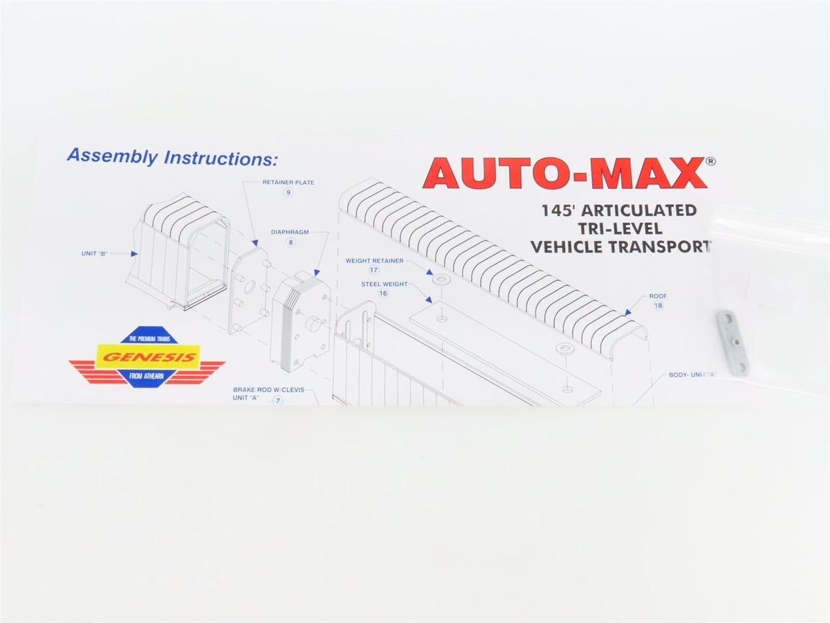 HO Scale Athearn G4411 KCS Kansas City Southern AUTO-MAX Autorack Car #8138