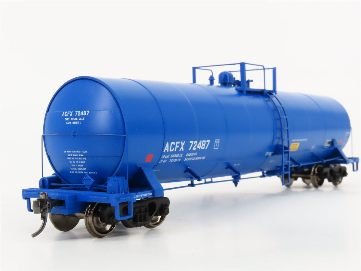 HO Scale Atlas 1629-2 ACFX Union Carbide 23,500 Gallon Tank Car #72487