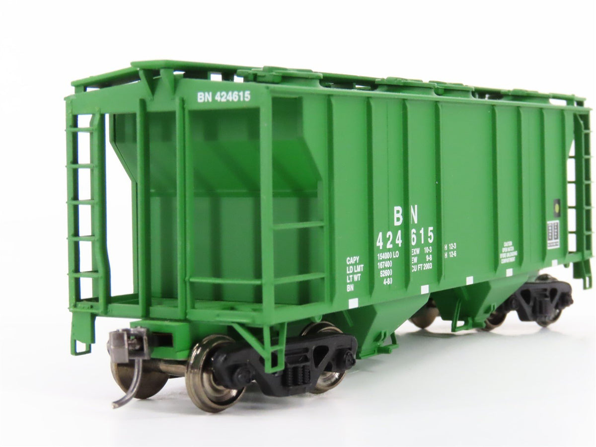 HO Scale Atlas 1802-1 BN Burlington Northern 2-Bay Covered Hopper #424615