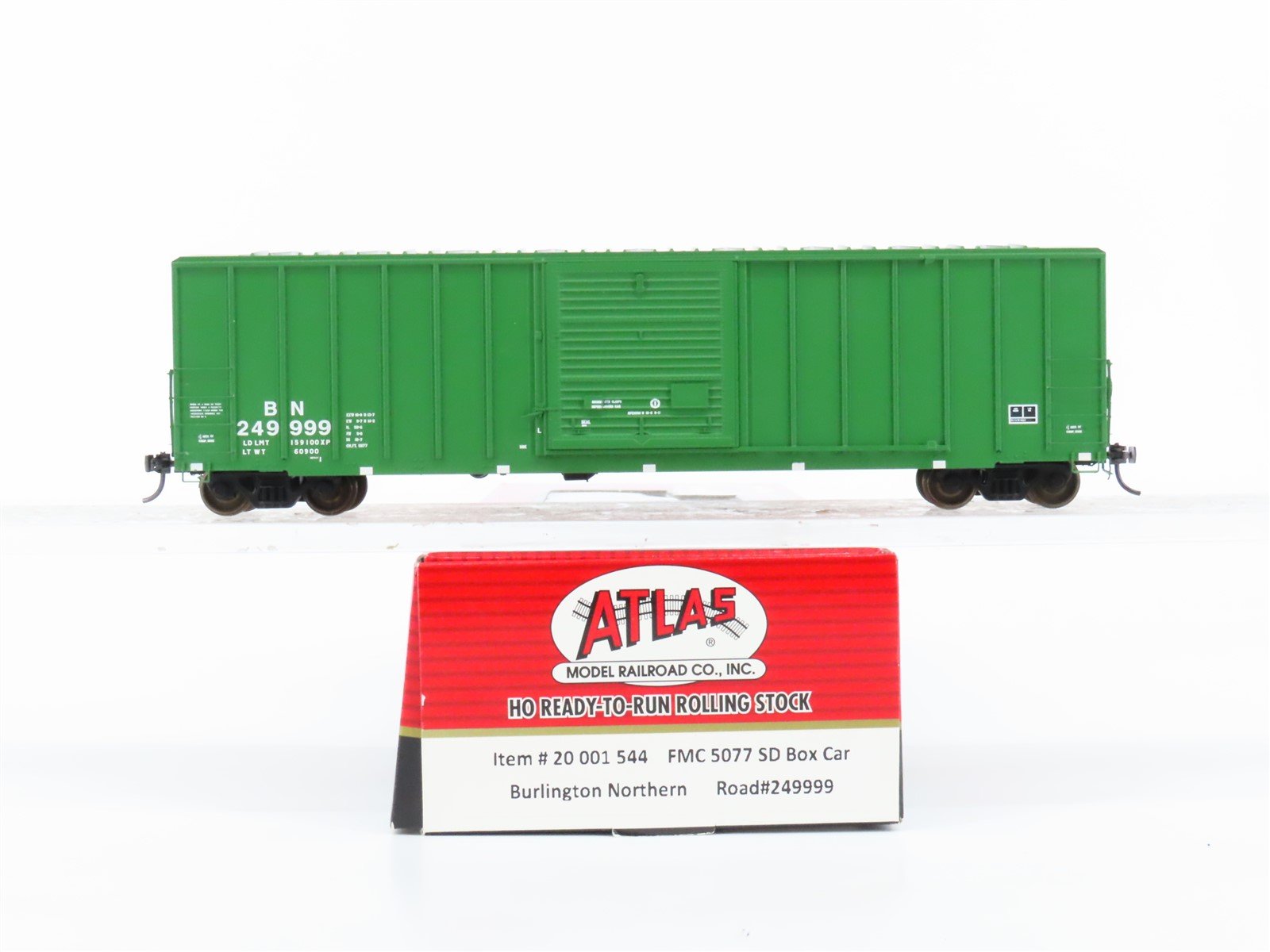 HO Scale Atlas 20001544 BN Burlington Northern Single Door Box Car #249999