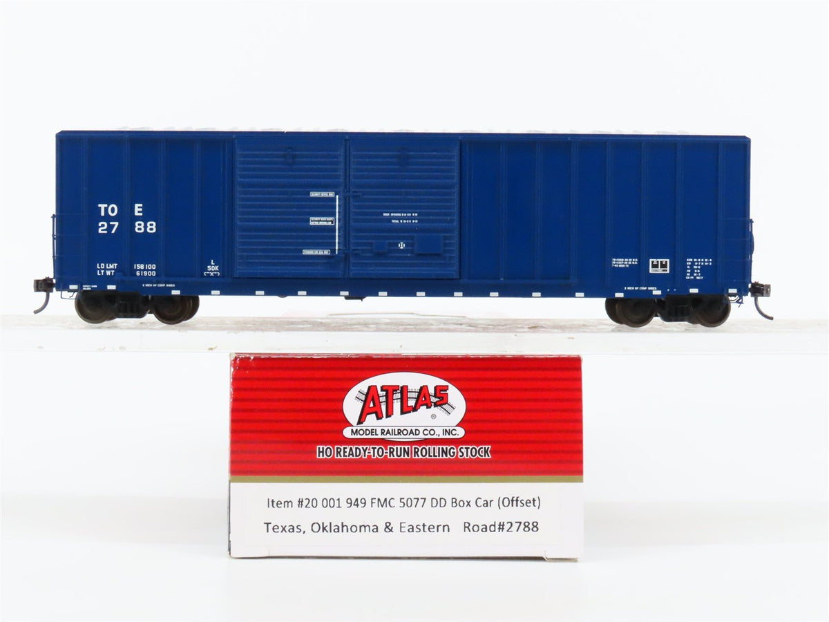 HO Scale Atlas 20001949 TOE Texas Oklahoma &amp; Eastern Double Door Box Car #2788