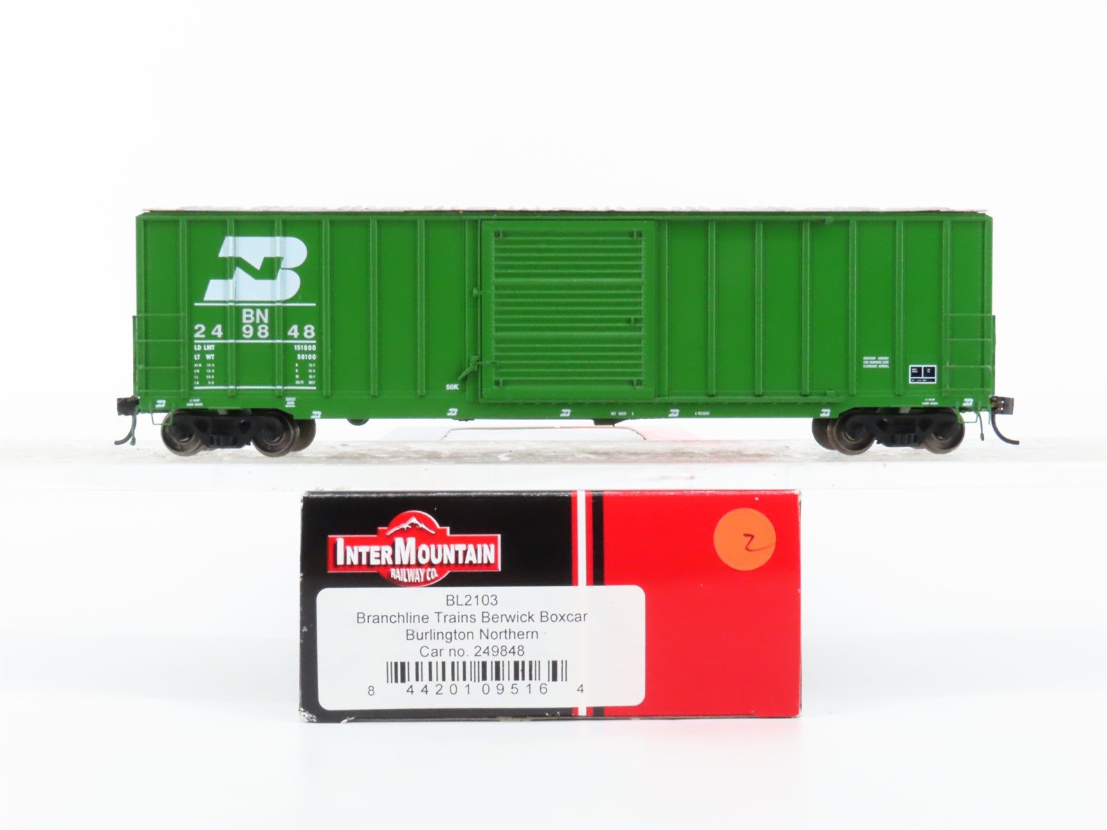 HO Scale InterMountain Branchline BL2103 BN Burlington Northern Box Car #249848