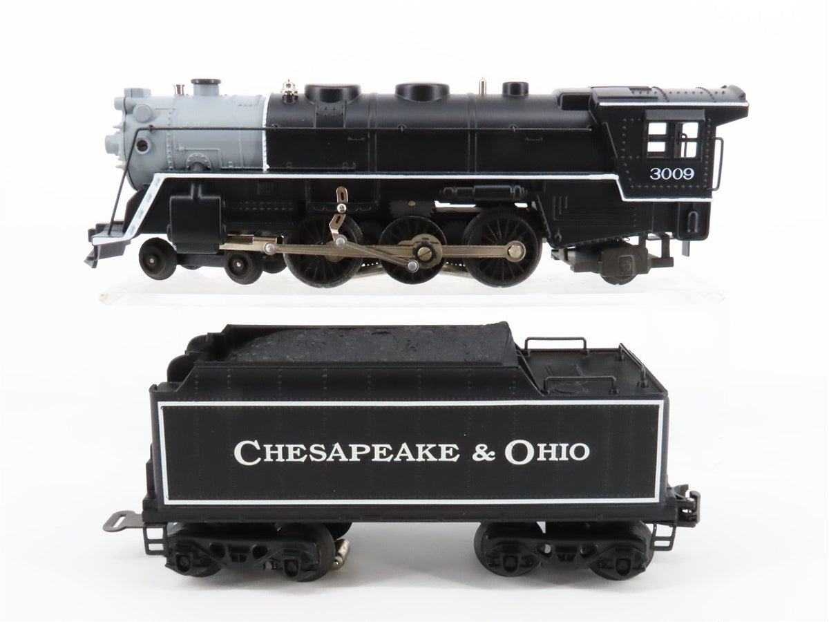 O Gauge 3-Rail K-Line C&amp;O Chesapeake &amp; Ohio 4-6-2 Steam Locomotive #3009