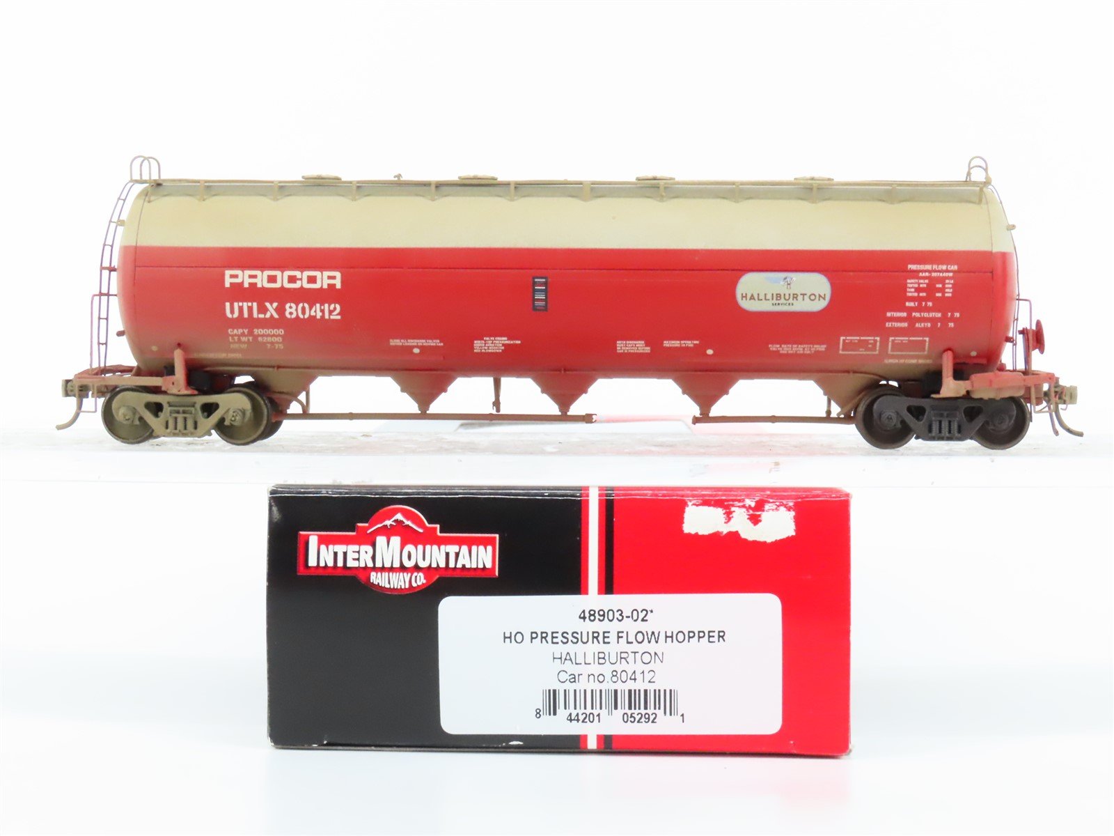 HO InterMountain 48903-02 UTLX Procor Halliburton Hopper - Custom Weathered