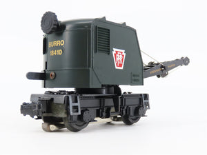 O Gauge 3-Rail Lionel #6-18410 PRR Pennsylvania Burro Crane