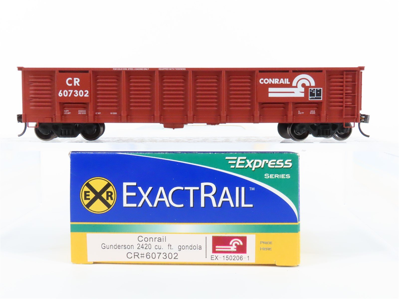 HO Scale ExactRail EX-150206-1 CR Conrail Railroad Open Gondola #607302