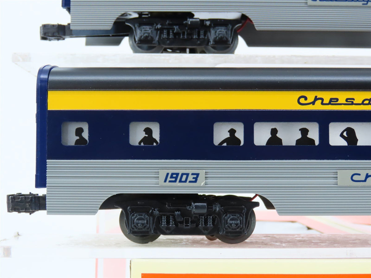 O Gauge 3-Rail Lionel #6-19164 C&amp;O Chesapeake &amp; Ohio Aluminum Passenger Car 2-Pk