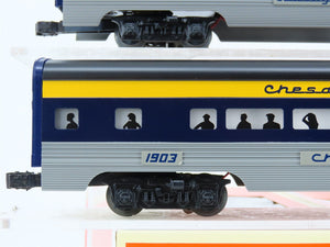 O Gauge 3-Rail Lionel #6-19164 C&O Chesapeake & Ohio Aluminum Passenger Car 2-Pk