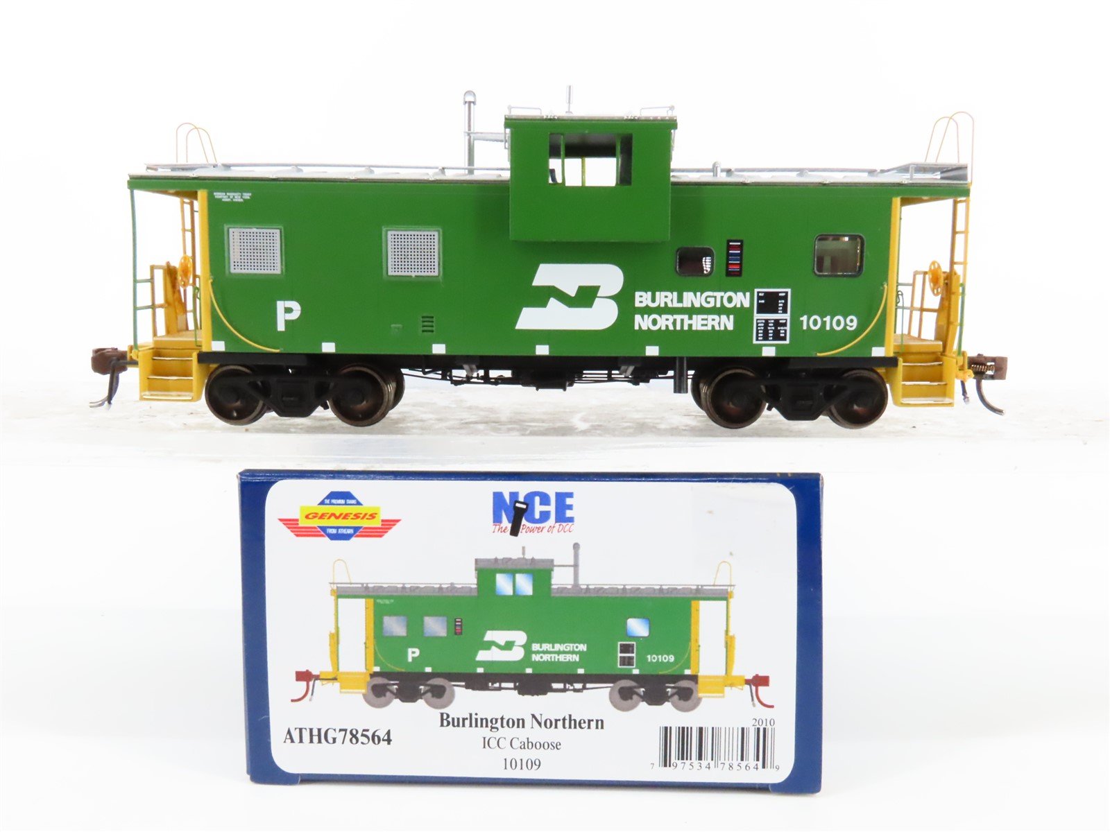 HO Scale Athearn Genesis ATHG78564 BN Burlington Northern Caboose #10109