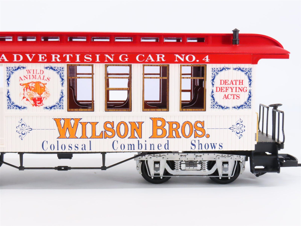 G Scale LGB 3181-DG Wilson Bros Advance Advertising Combine Passenger Car #4