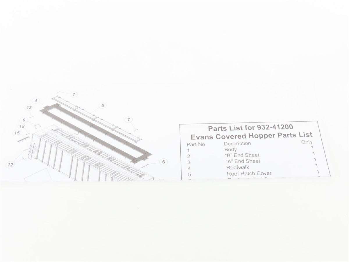 HO Scale Walthers Platinum Line 932-41214 EEC 3-Bay Covered Hopper #60201