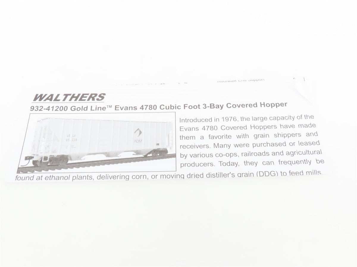 HO Scale Walthers Platinum Line 932-41215 EEC 3-Bay Covered Hopper #60209