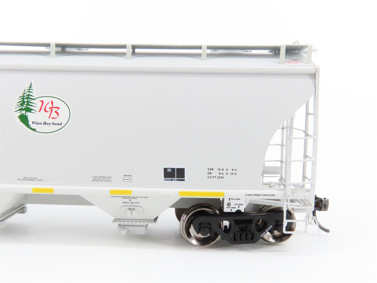 HO Scale American Limited ALM 1043 WSOX Winn Bay Sand 2-Bay Hopper #804849