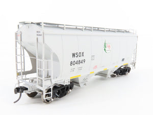 HO Scale American Limited ALM 1043 WSOX Winn Bay Sand 2-Bay Hopper #804849