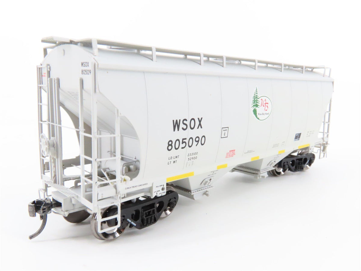 HO Scale American Limited ALM 1048 WSOX Winn Bay Sand 2-Bay Hopper #805090