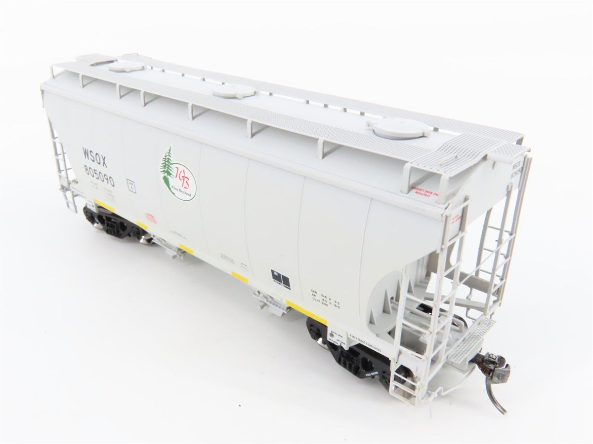 HO Scale American Limited ALM 1048 WSOX Winn Bay Sand 2-Bay Hopper #805090