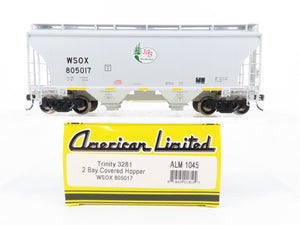 HO Scale American Limited ALM 1045 WSOX Winn Bay Sand 2-Bay Hopper #805017