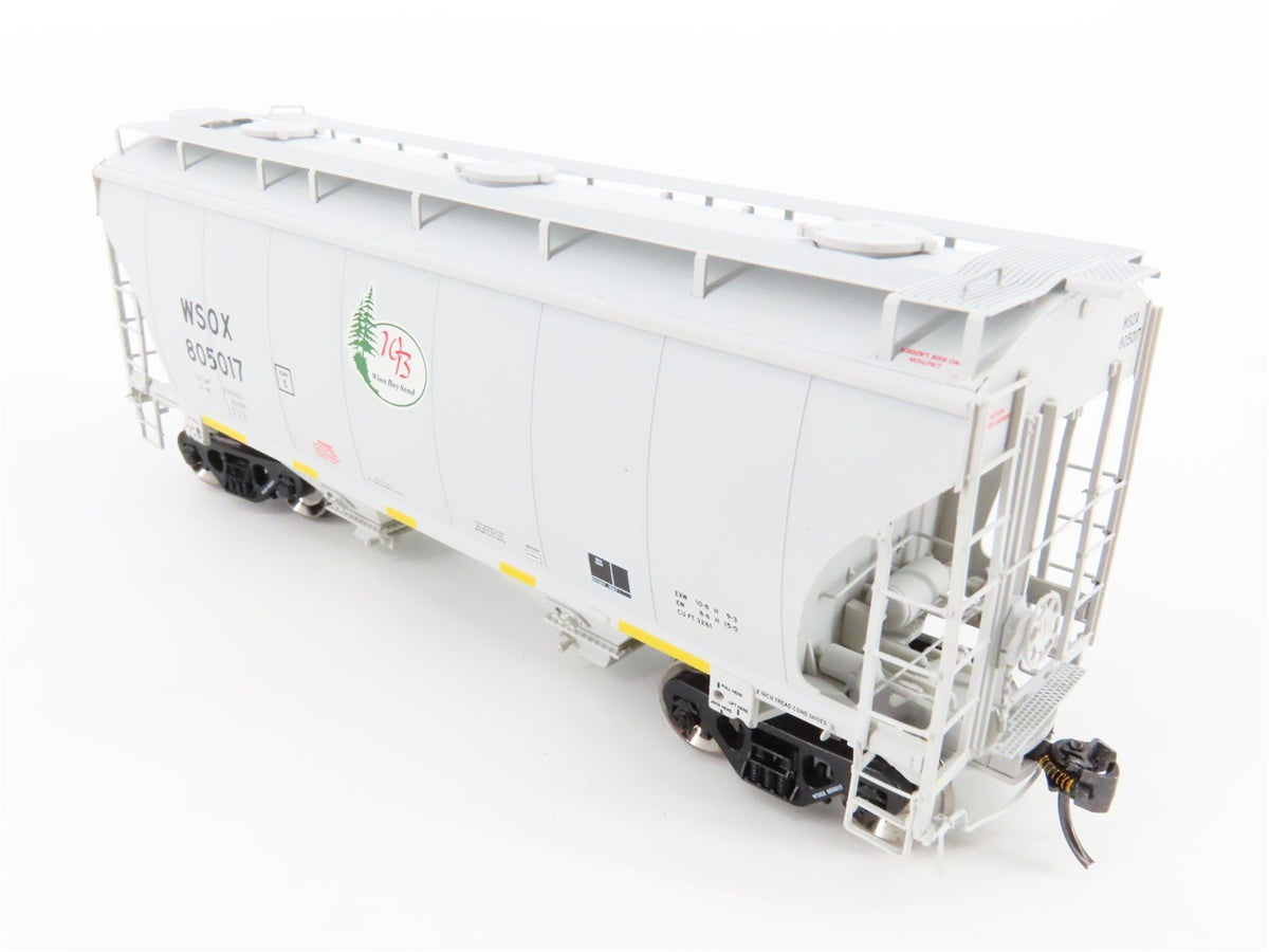 HO Scale American Limited ALM 1045 WSOX Winn Bay Sand 2-Bay Hopper #805017